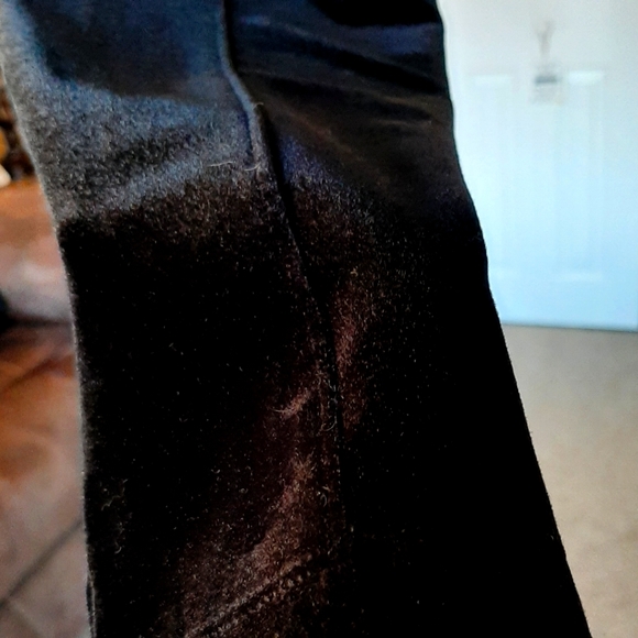 WHBM - THE LEGGING - Beautiful black velvet-like leggings for women - Size: L - Picture 4 of 10